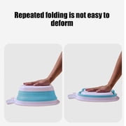 MMJ Portable Foldable Basin Travel Essentials Collapsible Sink for Camping Home Dorm 11.81x12.6in