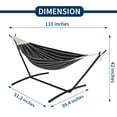 thumbnail image 2 of Juego de Hamacas Que Ahorran Espacio: Capacidad Resistente de 450 Lb para 2 Personas, Uso Interior/exterior con Bolsa de Transporte, 2 of 10