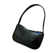 Vintage Bag With Crocodiles Pattern Underarm Bag Shoulder Handbag Ladies Bag