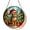 Orange Cat 1, variant on Christmas Stained Glass Window Hanging, Snowman Suncatcher with Snowflakes and Santa Hat, Christmas Wall Art Decor Festival Gift for Women, Mom (6.3IN)