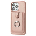 thumbnail image 6 of Leathercards slot phone case for iPhone 16 pro max 15 plus 14 13 12/12pro metal ring holder cover, 6 of 9