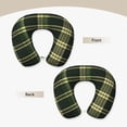 thumbnail image 3 of Travel Pillow Memory Foam, Head Neck Support Airplane Pillow For Traveling, Car, Home, Travel Neck Flight Pillow 12 Inches Springgreen Buffalo Plaid Check Tartan Scotland_41650_4, 3 of 8