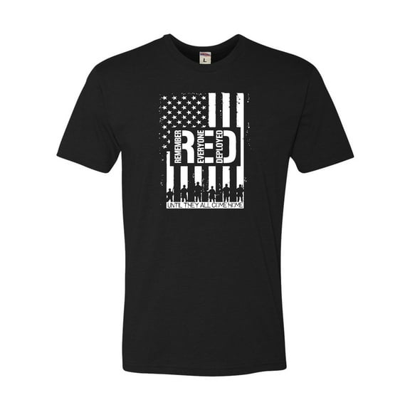Adult Remember Everyone Deployed RED Friday Deluxe T-Shirt