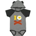 thumbnail image 3 of Inktastic I Love Bacon And Eggs Boys or Girls Baby Bodysuit, 3 of 5
