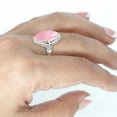 thumbnail image 4 of 925 Sterling Silver Ring Rose Quartz Handmade Jewelry, 4 of 9