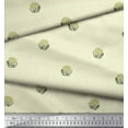 thumbnail image 3 of Soimoi Poly Georgette Fabric Leaves & Floral Block Decor Fabric Printed Yard 52 Inch Wide, 3 of 3