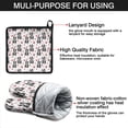 thumbnail image 7 of Boston Terrier Puppy Dog Kitchen Oven Mitt and Pot Holder Sets 2 Pcs for Baking, Cooking and Grilling, Heat Resistant Up To 392 °F, 7 of 7
