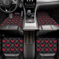 thumbnail image 7 of Fuzoiu Red Rooster Print Carpet Floor Mats for Car,Car Foot Mat Set,Universal Fit 4 Piece Mat Pad Set,Fits Most Cars Trucks Vans Sedans SUV Auto Carpet Mat Se, 7 of 7