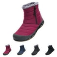 thumbnail image 4 of NOKIO Men'S Snowshoeing Fleece-Lined Boots Men'S Snow Walking Anti-Skid Shoes Men'S Fleece-Lined Snowfield High-Top Boots Warm And Snow Boots Fashion In Cold Men'S Cold-Resistant Snow Boots, 4 of 4
