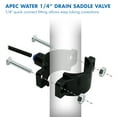 APEC Drain Saddle Valve with 1/4 inch Quick Connect for Reverse Osmosis System (SADDLEDRAIN
