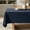 Navy, variant on Natural Beige Linen Cotton Table Cloth Rectangle Tablecloth Spring Waterproof Spillproof Cross-Star Textured Table Cltoth Decorative Farmhouse Style for Dining Party Weddings 60x120 Inch