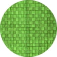 thumbnail image 1 of Ahgly Company Indoor Round Abstract Green Modern Area Rugs, 6' Round, 1 of 4