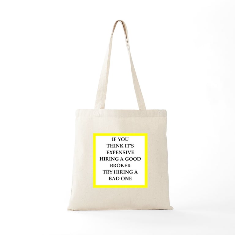 CafePress - Broker Tote Bag - Unisex Canvas Tote Bag, Beige, 1
