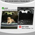thumbnail image 4 of KEIAHUAN Christmas Snowman Tree Bow Car Trunk Mat 29" x 39" Universal Cargo Liner All Weather Full Protection Scratchproof Vehicle Accessories Fits for Most Cars SUV, 4 of 6