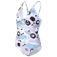 thumbnail image 6 of Elainilye Fashion Girls Swimsuit One Piece Bathing Suit Summer Cute Print Bikini Sling Swimwear, Sizes 8-14 Years, 6 of 9