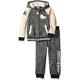 thumbnail image 1 of Hello Kitty Little Girls' 2 Piece Hooded Fleece Active Clothing Set, White Hoodie Outfit, Clothes for Little Girls, 1 of 1