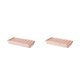 thumbnail image 1 of Molde de cubitos de hielo reutilizable de PP 32 rejillas Inteprter Rosa 2Conjunto, 1 of 6