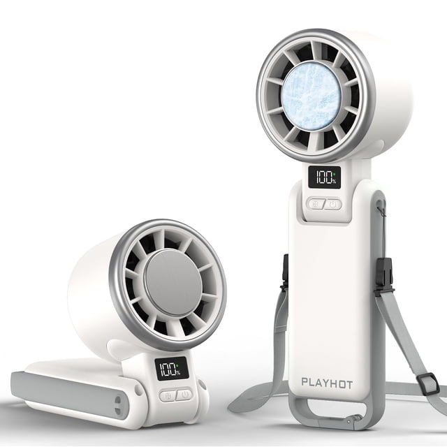 Ventilador portátil recargable PlayHot de mano con 12 horas de enfriamiento