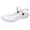 white, variant on Women’s Hollow Flower Clog Sandals, Lightweight Slip-On Garden Shoes with Back Strap