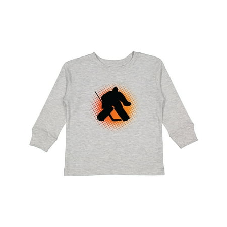

Inktastic Ice Hockey Goalie Sports Gift Toddler Boy or Toddler Girl Long Sleeve T-Shirt