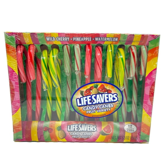 Christmas Lifesavers Candy Canes - 12 Count 5.3OZ