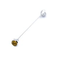 thumbnail image 6 of Naierhg Men's Formal Shirt Collar Pin Rhinestone Bar Clasp Clip Barbell Lapel Stick, 6 of 7