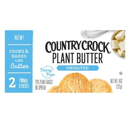 Country Crock Dairy Free Vegan Plant Butter Unsalted 8oz Sticks