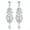 White, variant on Grandest Birch Hollow Rhinestone Pendant Earrings Bride Wedding Party Jewelry Gift Alloy, Rhinestone White