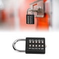 thumbnail image 4 of Outdoor , Hardened Steel Waterproof 10 Digits Security  Mechanical Lock Zinc Alloy  For Gym Cabinet Gate Toolbox Suitcase, 4 of 8
