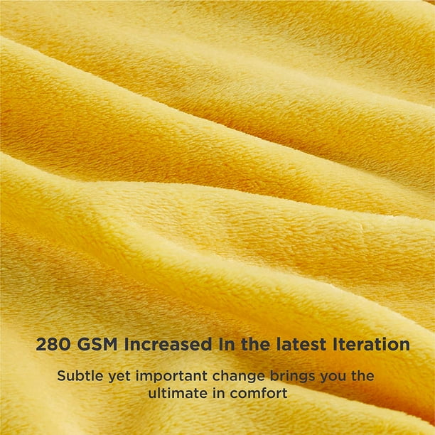 Yellow king size blanket sale