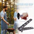 thumbnail image 3 of Camping Anti-Scald Pot Pan Bowl Gripper Outdoor Handle Holder Clip (Red), 3 of 7