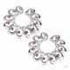 thumbnail image 1 of 5x 1 clips s florales de material acero inoxidable en, 1 of 8