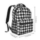 thumbnail image 2 of Fotbe Black Tartan Plaid Mochila Casual con Estampado para Escuela, Viajes y Actividades al Aire Libre - Duradera, Ligera y Cómoda, 2 of 5