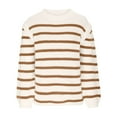 thumbnail image 4 of Pulls pour Femmes Pulls à la Mode Femmes Pulls Femmes Automne Hiver Col Rond Impression Pull Loisirs Tricot Manches Longues Tops, 4 of 4