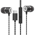 thumbnail image 1 of Puerto tipo c Auriculares internos Teléfono Computadora Computadora portátil Control de línea Auriculares Micrófono Auriculares con cable de alta fidelidad sidaley PJ7360-02, 1 of 2