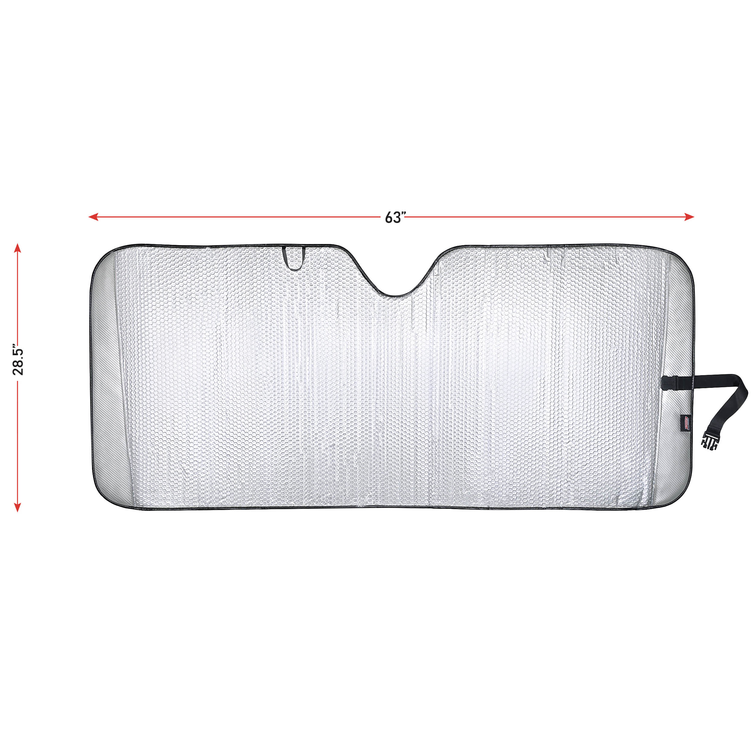Genuine Dickies Silver Carbon Fiber Accordion Windshield Sun Shade photo 2