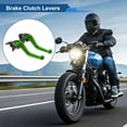 thumbnail image 2 of Palancas de freno y embrague cortas para Kawasaki Z750 2007-2012, palanca de freno ajustable en 6 posiciones, aleación de aluminio, verde sólido, 1 par, 2 of 6