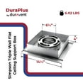 thumbnail image 2 of DuraVent Simpson Triple Wall Ceiling Support Box for Wood Stoves, Silver, 2 of 6