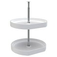thumbnail image 1 of Rev-A-Shelf 7012-20-11-52 20 Inch D Shape Lazy Susan w/ 2 Shelves, White, 1 of 9
