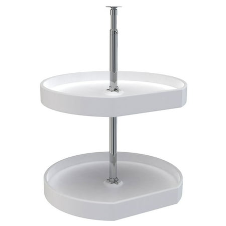 

Rev-A-Shelf 7012-20-11-52 20 Inch D Shape Lazy Susan w/ 2 Shelves White
