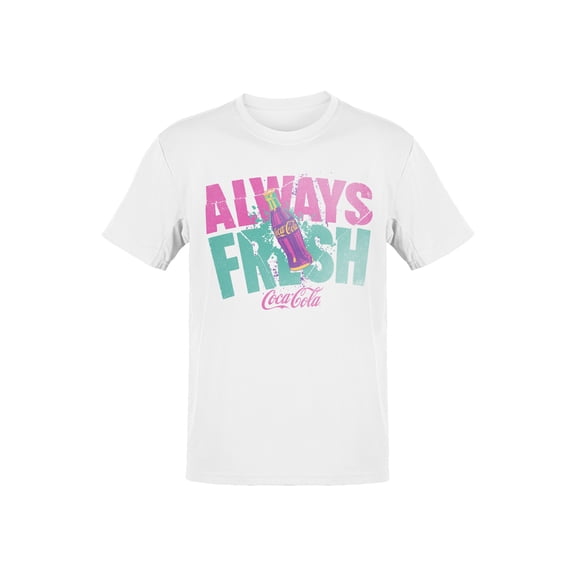 Officially Licensed Coca Cola Retro Always Fresh Design Men's T-shirt