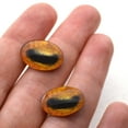 thumbnail image 2 of Golden Yellow Realistic Oval Horse or Goat Glass Eyes, 2 of 6