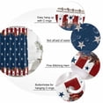 thumbnail image 6 of Country Star Farm Waterproof Fabric Shower Curtain,Red Blue Patriots Stripe American Flag Waterproof Fabric Shower Curtain for Bathroom Curtains Bathtubs Shower Curtains with 12 Hooks Small 36x72in, 6 of 8