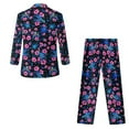 thumbnail image 5 of Xoenoiee Turtle Hibiscus Butterfly Print Boys Outfit Kids Tuxedo Suit Set Teens Graduation Outfits Dress Wear Blazer Set Prom Outfit, 11-12 Years, 5 of 7