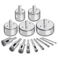 thumbnail image 1 of 14pcs Diamond Coated Core Hole Saw Bit Drill Set For Tiles Marble Glass 3-70mm, 1 of 4