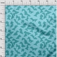 thumbnail image 2 of oneOone Velours Bleu Pâle Tissu Abstrait Matière de Robe Tissu Imprimé Tissu au Mètre 58 Pouces de Large, 2 of 5