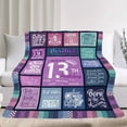thumbnail image 2 of LHSHID 13th Birthday Gifts for Girls 13 Year Old Girl Birthday Gifts Gifts for 13 Year Old Girl 13 Year Old Girl Gift Ideas Birthday Gifts for 13 Year Old Girl Throw Blanket 40"x50", 2 of 6