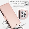 thumbnail image 7 of Allytechgroup Wallet Case for iPhone 11 Pro, RFID Blocking PU Leather Flip Stand Phone Shell with Card Holder Wrist Strap Shokcproof Protective Bumper for iPhone 11 Pro, Rosegold, 7 of 7