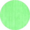thumbnail image 1 of Ahgly Company Indoor Round Abstract Emerald Green Contemporary Area Rugs, 7' Round, 1 of 4