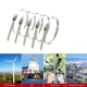 thumbnail image 5 of Bridas de metal 100PCS 5.9 pulgadas bridas de acero inoxidable de alta resistencia bridas autolock para uso múltiple al aire libre e interior., 5 of 7